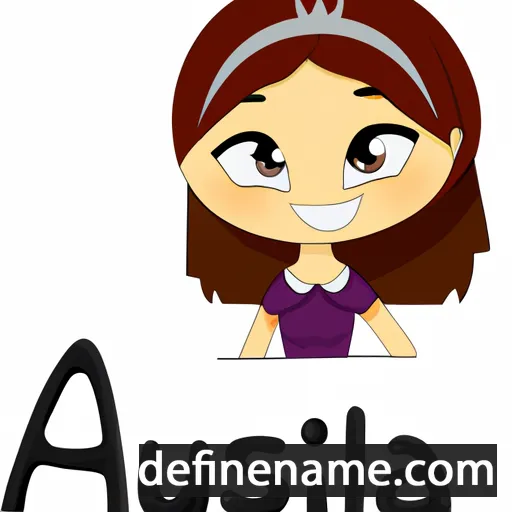 cartoon of the name Alusia