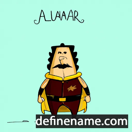 cartoon of the name Alvamar