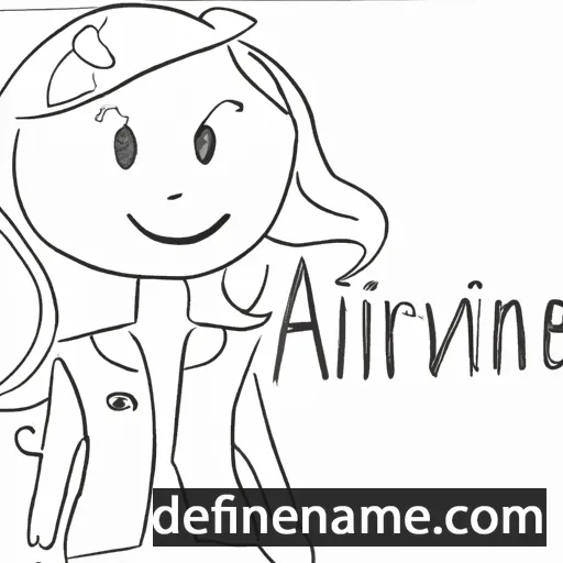 cartoon of the name Alvarine