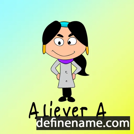 cartoon of the name Alvèra