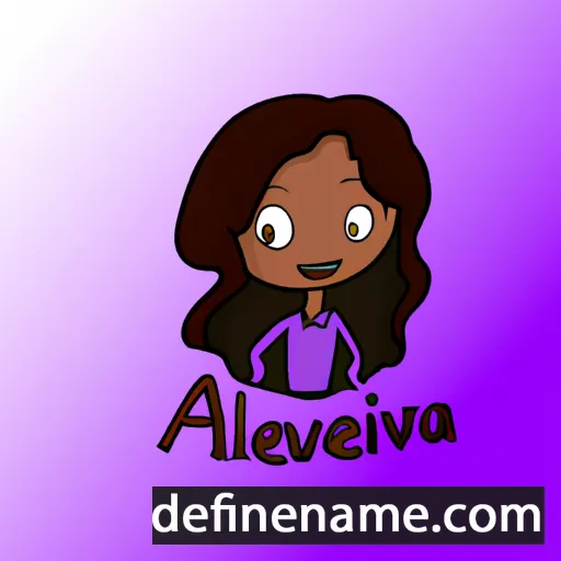 cartoon of the name Alvenia