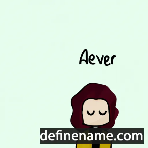 cartoon of the name Alvera