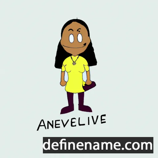 cartoon of the name Alverne