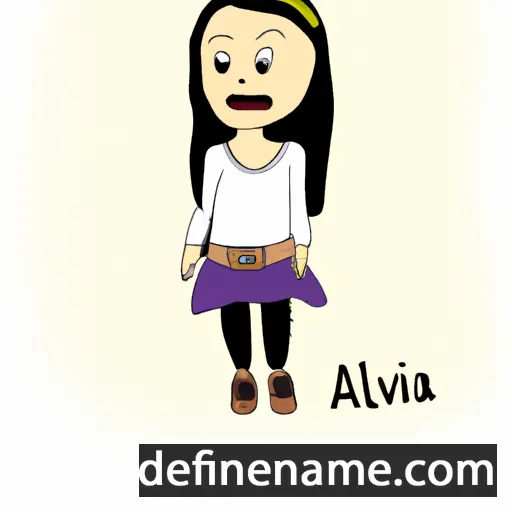 cartoon of the name Alviina