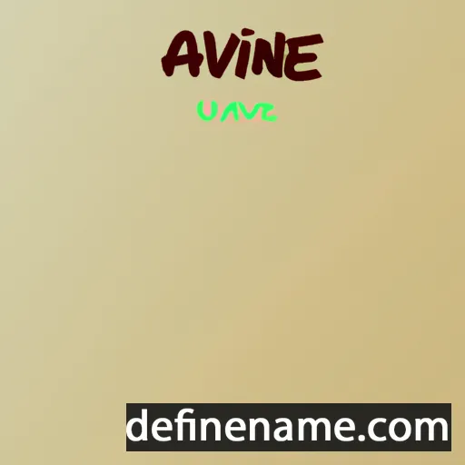 cartoon of the name Alvine