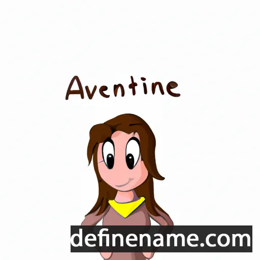 cartoon of the name Alvinette