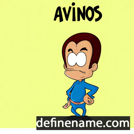 cartoon of the name Alvinos