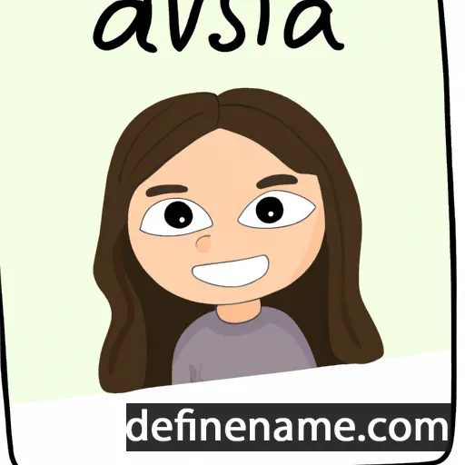 cartoon of the name Alvisa