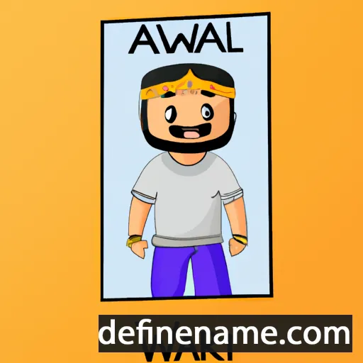 cartoon of the name Alwar