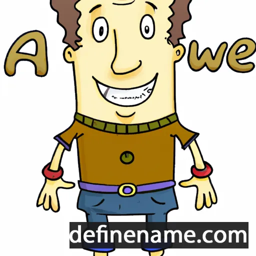 cartoon of the name Alware