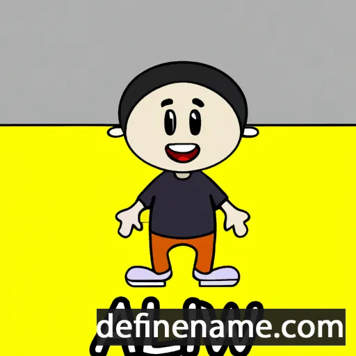 cartoon of the name Alwi