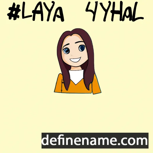 cartoon of the name Alyah