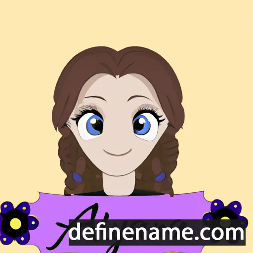 cartoon of the name Alyanna