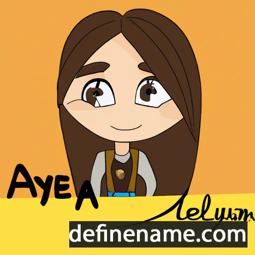 cartoon of the name Alyena