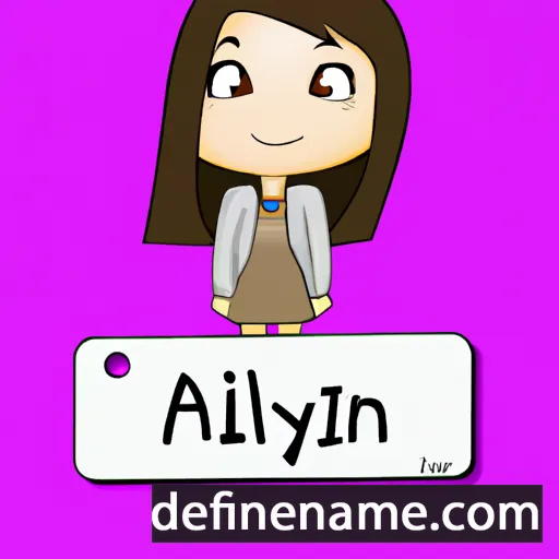 cartoon of the name Alynn