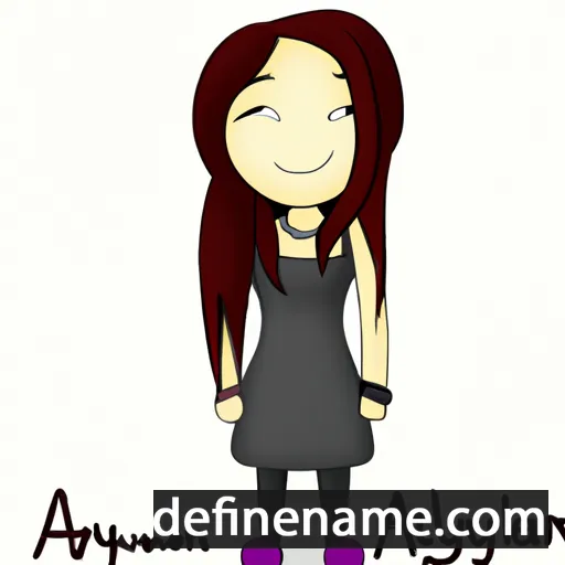 cartoon of the name Alynna