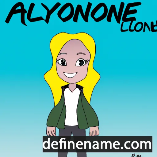 cartoon of the name Alyonne