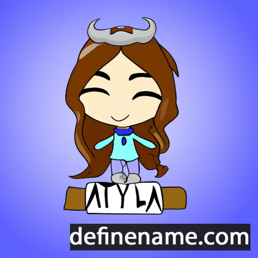 cartoon of the name Alyria