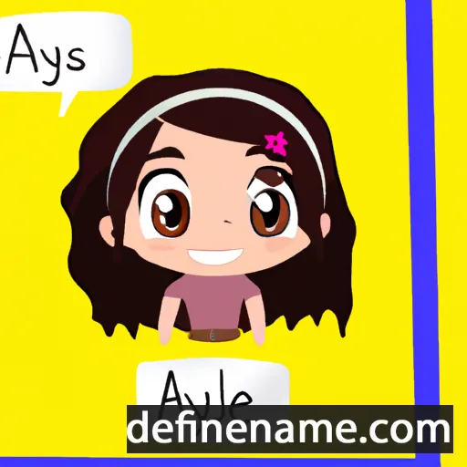 cartoon of the name Alyséa