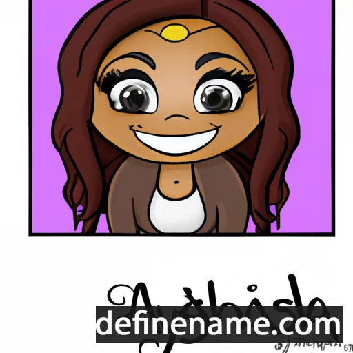 cartoon of the name Alyshia