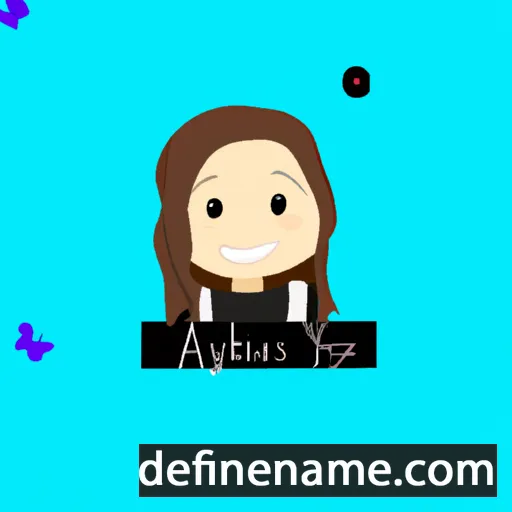 cartoon of the name Alyssabeth