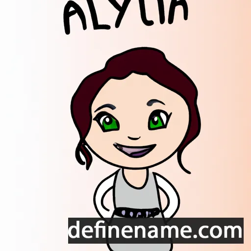 Alyvia cartoon