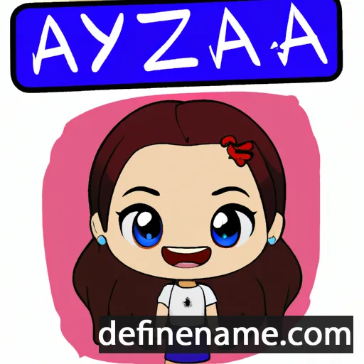 cartoon of the name Alyzza