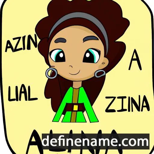 cartoon of the name Alzina