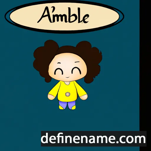 cartoon of the name Amábile