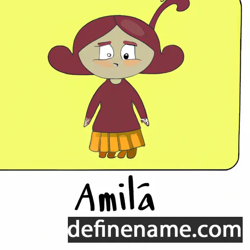 cartoon of the name Amālija