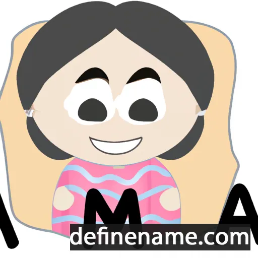 cartoon of the name Ama