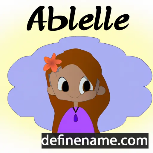 cartoon of the name Amabell