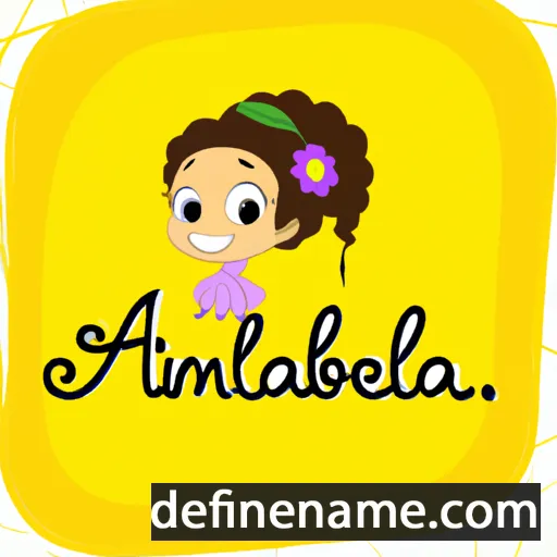 cartoon of the name Amabella