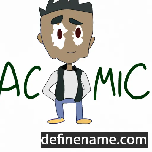 cartoon of the name Amaci