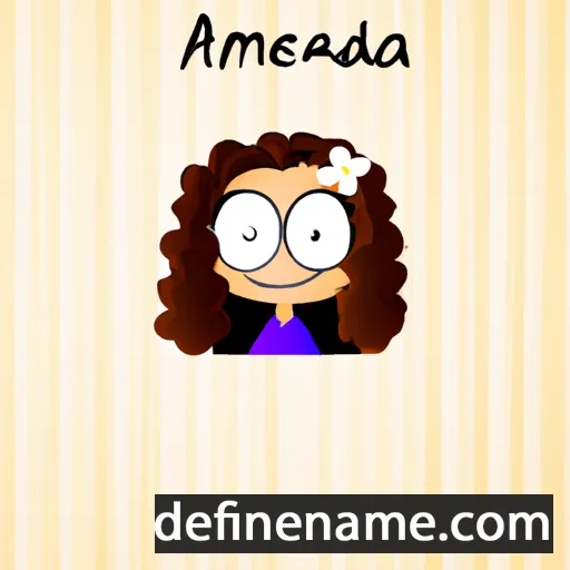 cartoon of the name Amadea