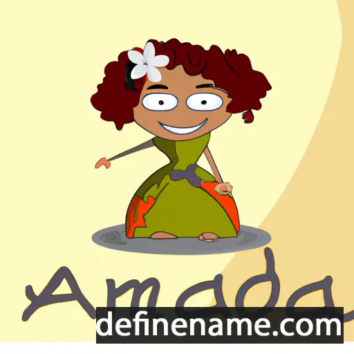 cartoon of the name Amadeja