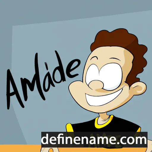 cartoon of the name Amadieu