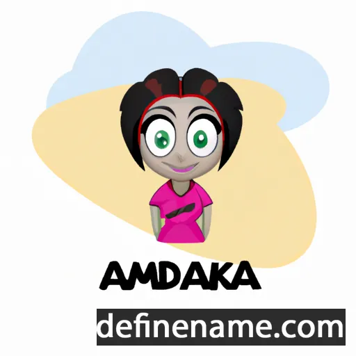 cartoon of the name Amadika