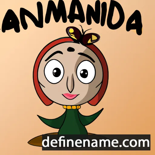 cartoon of the name Amadina