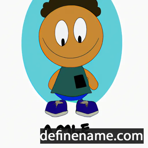 cartoon of the name Amael