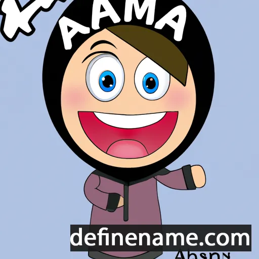 cartoon of the name Amaha