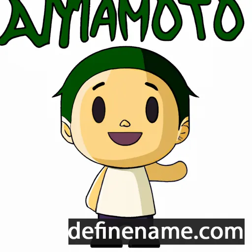 cartoon of the name Amahito