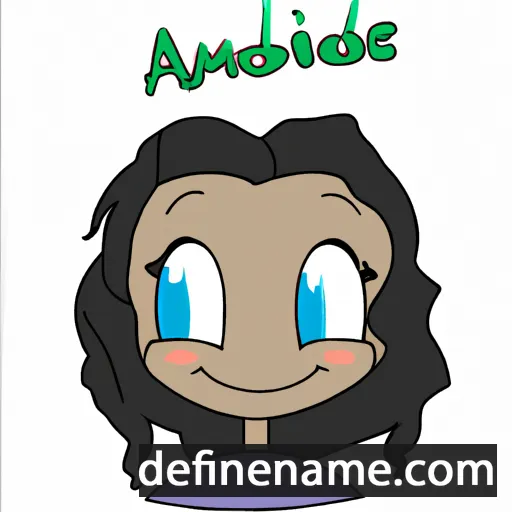 cartoon of the name Amaïdée