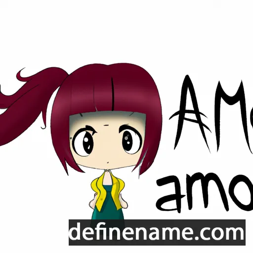 cartoon of the name Amako