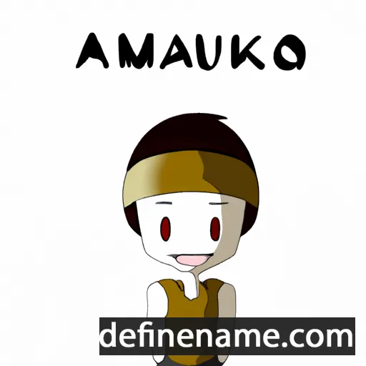 cartoon of the name Amaku