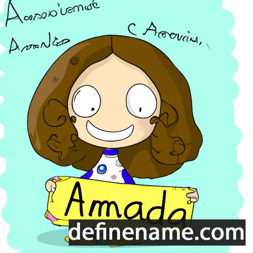 cartoon of the name Amalfi