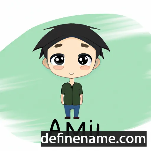 cartoon of the name Amami