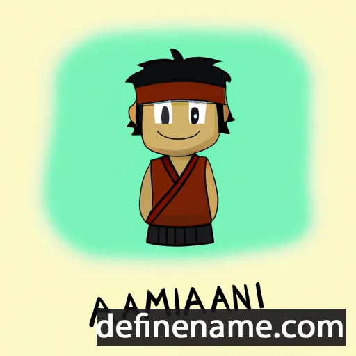 cartoon of the name Amanaki