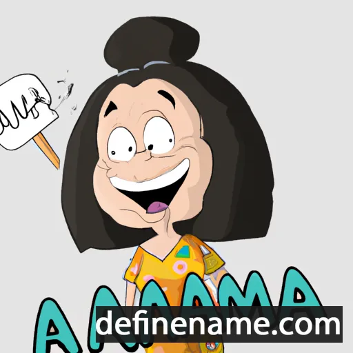 cartoon of the name Ámmá