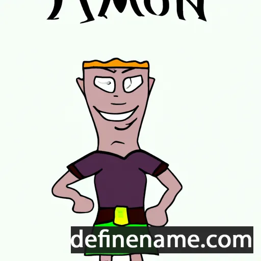 cartoon of the name Ámmon